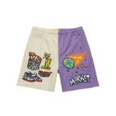 Market Memorabilia Shorts White/Purple - Multi-color - Shorts