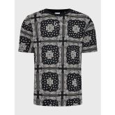 Karl Kani Small Signature Paisley Tee Black/Cream - Black - Short Sleeve T-Shirt