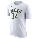 Nike NBA Milwaukee Bucks Giannis Antetokounmpo Tee White - White - Short Sleeve T-Shirt