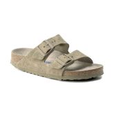 Birkenstock Arizona Soft Footbed Suede Leather Narrow Fit Grey 1019088 - Grey - Sandals Birkenstock Arizona Soft Footbed Suede Leather Narrow Fit Grey 1019088 - Grey - Sandals
