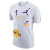 Jordan Max90 NBA Los Angeles Lakers Courtside Statement Edition Tee - White - Short Sleeve T-Shirt
