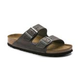Birkenstock Arizona SFB Oiled Nubuck Leather Reg Fit - Grey - Sandals Birkenstock Arizona SFB Oiled Nubuck Leather Reg Fit - Grey - Sandals