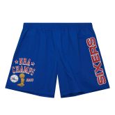 Mitchell & Ness NBA Philadelphia 76ers Team Heritage Woven Shorts - Blue - Shorts Mitchell & Ness NBA Philadelphia 76ers Team Heritage Woven Shorts - Blue - Shorts