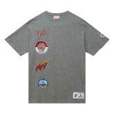 Mitchell & Ness NBA Miami Heat Hometown S/S Tee - Grey - Short Sleeve T-Shirt