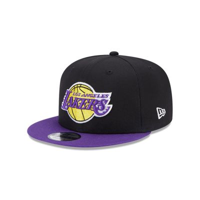 New Era LA Lakers Team Side Patch Black 9FIFTY Snapback Cap - Black - Cap