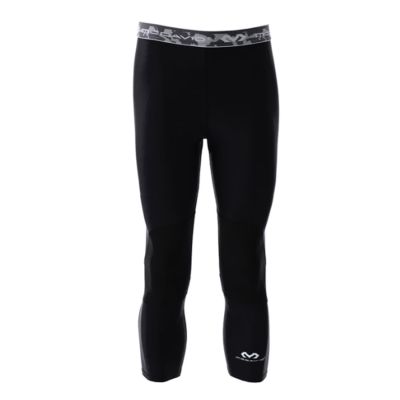 McDavid Compression 3/4 Tight With Dual Layer Knee Support Black - Black - Pants