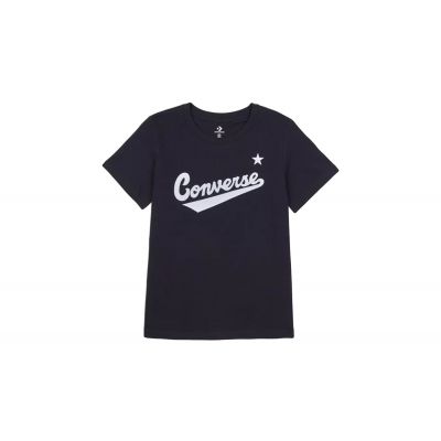 Converse Center Front Nova Classic Tee - Black - Short Sleeve T-Shirt