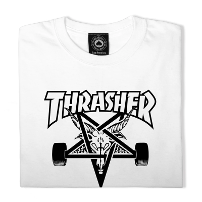 Thrasher Skate Mag Skategoat Short Sleeve Tee White - White - Short Sleeve T-Shirt