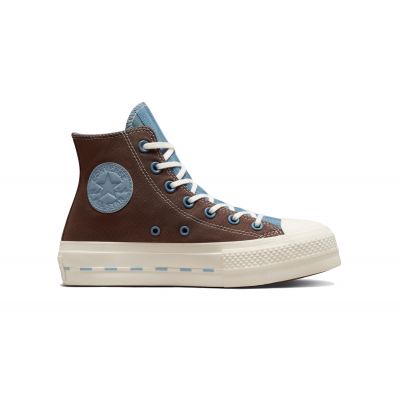 Converse Chuck Taylor All Star Lift Platform Crafted Canvas - Brown - Sneakers