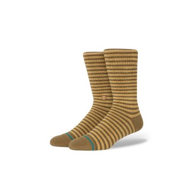 Stance Skipper Crew Sock - Brown - Socks