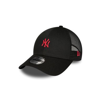 New Era New York Yankees Home Field Black 9FORTY Trucker Cap - Black - Cap New Era New York Yankees Home Field Black 9FORTY Trucker Cap - Black - Cap