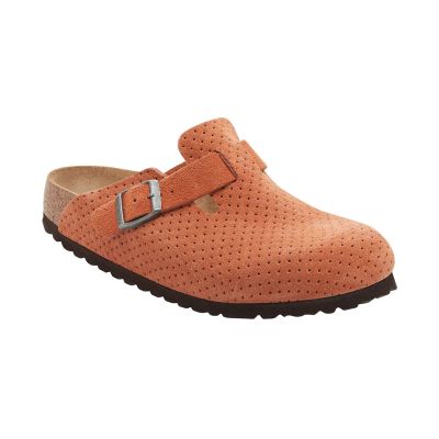 Birkenstock Boston BS Embossed Regular Fit - Orange - Sandals Birkenstock Boston BS Embossed Regular Fit - Orange - Sandals