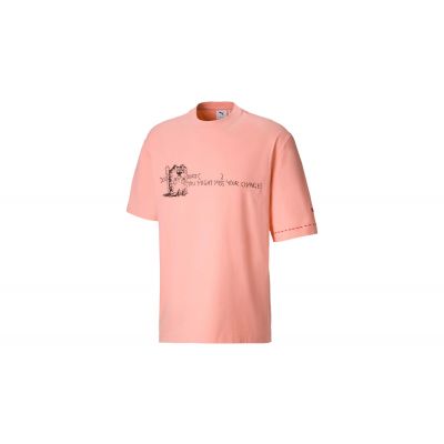 Puma x Michael Lau 2Long Men's Tee - Pink - Short Sleeve T-Shirt