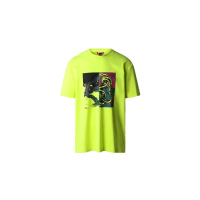 The North Face M Graphic T-Shirt - Yellow - Short Sleeve T-Shirt