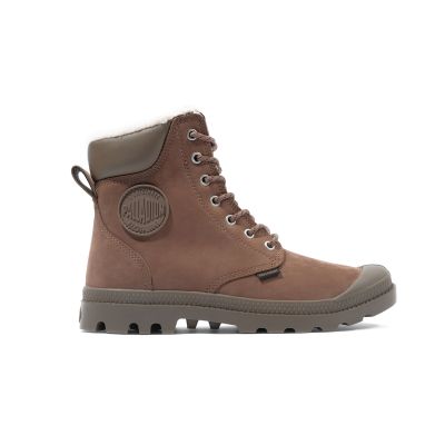 Palladium Pampa Sport Cuff Waterproof Shearling - Brown - Sneakers