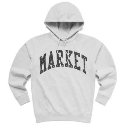Market Arc Puff Ash Grey - Grey - Hoodie