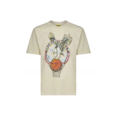 Market Dunking Eagle Tee Cream - Multi-color - Short Sleeve T-Shirt