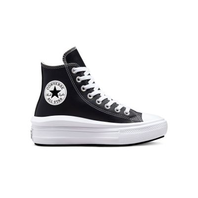 Converse Chuck Taylor All Star Move Platform Leather - Black - Sneakers