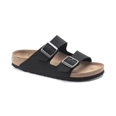 Birkenstock Arizona Vegan Birko-Flor Nubuck Narrow Fit Black - Black - Sandals Birkenstock Arizona Vegan Birko-Flor Nubuck Narrow Fit Black - Black - Sandals