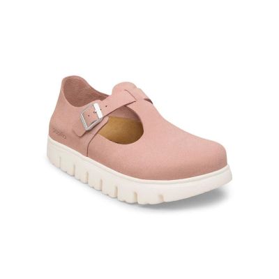 Birkenstock Paris Chunky Suede Leather Narrow Fit Pink Clay - Pink - Sandals Birkenstock Paris Chunky Suede Leather Narrow Fit Pink Clay - Pink - Sandals