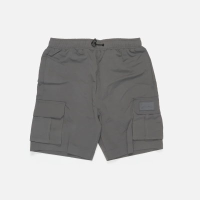 Karl Kani Rubber Signature Cargo Shorts Anthracite - Grey - Shorts