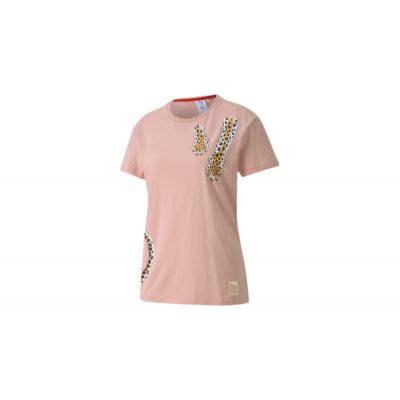 Puma x Charlotte Olympia Women's Tee - Pink - Short Sleeve T-Shirt
