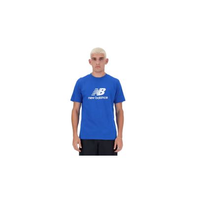 New Balance Sport Essentials Logo T-Shirt - Blue - Short Sleeve T-Shirt