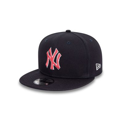 New Era New York Yankees MLB Outline Navy 9FIFTY Adjustable Cap - Grey - Cap