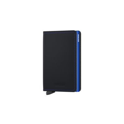 Secrid Slimwallet Matte Black & Blue - Black - Accessories Secrid Slimwallet Matte Black & Blue - Black - Accessories