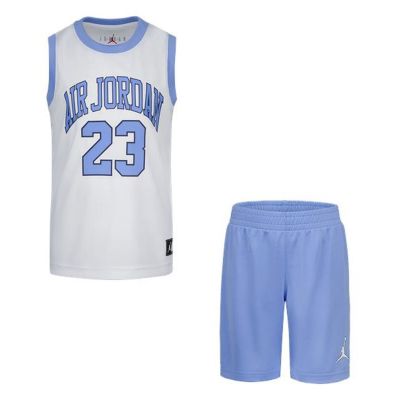 Jordan Boys Muscle Tank And Shorts 2pc Set University Blue - Blue - set