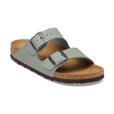 Birkenstock Arizona Oiled Leather Regular Fit Pure Sage - Grey - Sandals Birkenstock Arizona Oiled Leather Regular Fit Pure Sage - Grey - Sandals