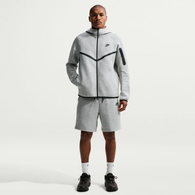 Nike Tech Men's Fleece Windrunner Full-Zip Jacket Dk Grey Heather - Grey - Hoodie Nike Tech Men's Fleece Windrunner Full-Zip Jacket Dk Grey Heather - Grey - Hoodie