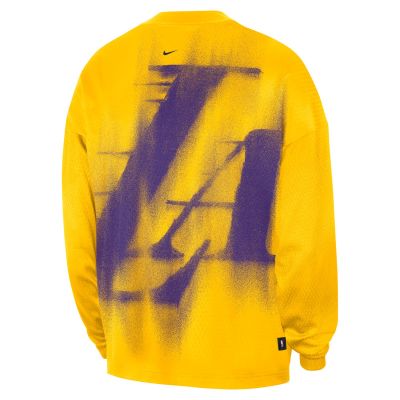 Nike Los Angeles Lakers Standard Issue Men's Dri-FIT Long-Sleeve Basketball Top Amarillo - Multi-color - Hoodie Nike Los Angeles Lakers Standard Issue Men's Dri-FIT Long-Sleeve Basketball Top Amarillo - Multi-color - Hoodie