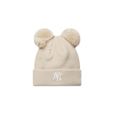 New Era Female Double Pom Beanie New York Yankees - Brown - Cap New Era Female Double Pom Beanie New York Yankees - Brown - Cap