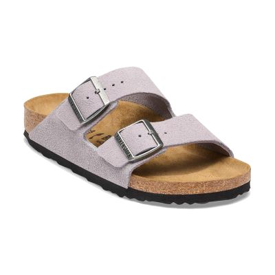 Birkenstock Arizona Suede Leather Regular Fit Lavender Sky - Purple - Sandals Birkenstock Arizona Suede Leather Regular Fit Lavender Sky - Purple - Sandals