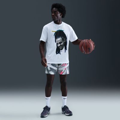 Nike Ja Max90 Head Loose Basketball Tee White - White - Short Sleeve T-Shirt
