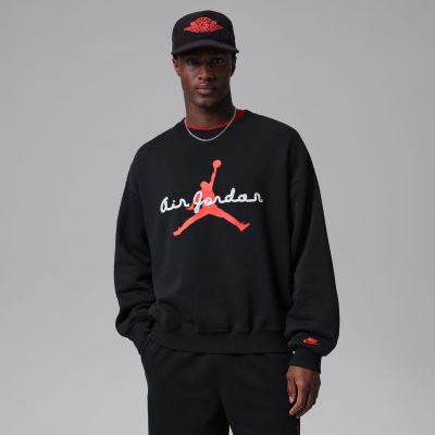 Jordan Brooklyn Fleece Crewneck Sweatshirt Black - Black - Hoodie Jordan Brooklyn Fleece Crewneck Sweatshirt Black - Black - Hoodie