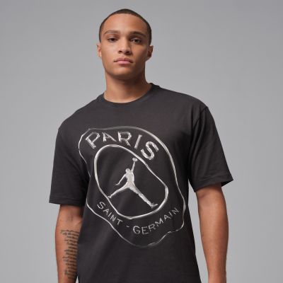 Jordan Dri-FIT Paris Saint-Germain Practice Tee Oil Grey - Grey - Short Sleeve T-Shirt Jordan Dri-FIT Paris Saint-Germain Practice Tee Oil Grey - Grey - Short Sleeve T-Shirt
