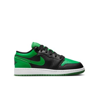 Air Jordan 1 Low "Lucky Green" (GS) - Black - Sneakers