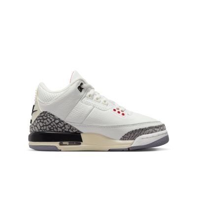 Air Jordan 3 "White Cement" (GS) - White - Sneakers