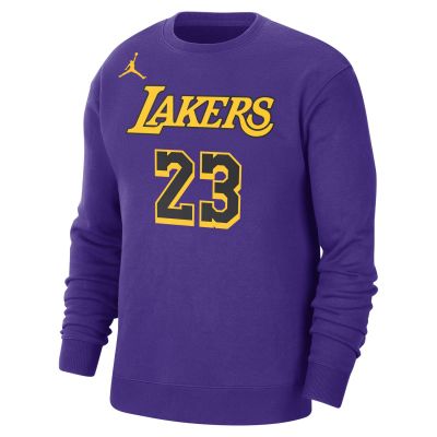 Jordan NBA Los Angeles Lakers LeBron James Courtside Statement Edition Fleece Hoodie Field Purple - Purple - Hoodie