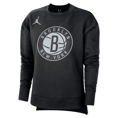 Nike Brooklyn Wmns Fleece Crew Statement Long-Sleeve Top - Black - Short Sleeve T-Shirt