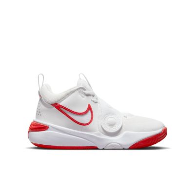 Nike Team Hustle D 11 "Summit White/ Track Red" (GS) - White - Sneakers