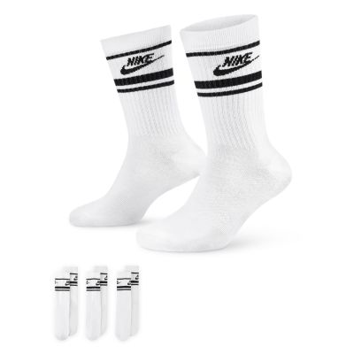 Nike Sportswear Dri-FIT Everyday Essential Crew 3-Pack Socks White Black - White - Socks