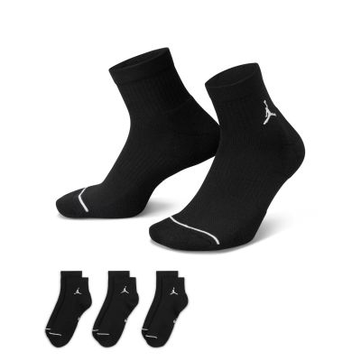 Jordan Everyday Ankle Socks 3-Pack Black - Black - Socks