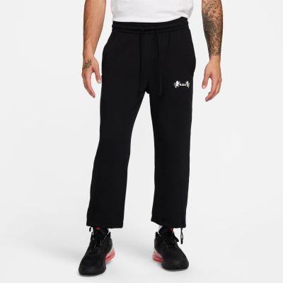 Nike LeBron Open Hem Fleece Pants Black - Black - Pants