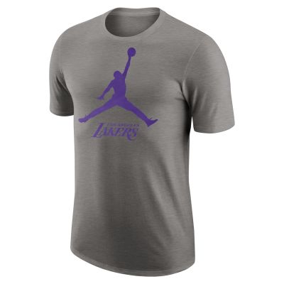 Jordan NBA Los Angeles Lakers Essential Tee Dark Heather Grey - Grey - Short Sleeve T-Shirt