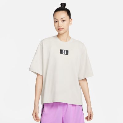 Nike Sabrina Wmns Boxy Tee Light Bone - White - Short Sleeve T-Shirt