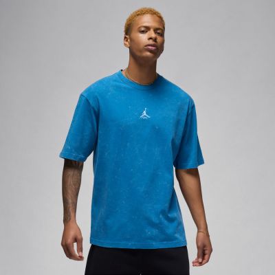 Jordan Flight Essentials Washed Tee Industrial Blue - Blue - Short Sleeve T-Shirt