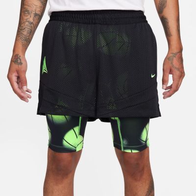Nike Dri-FIT Ja 2-in-1 4" Basketball Shorts Black - Black - Shorts